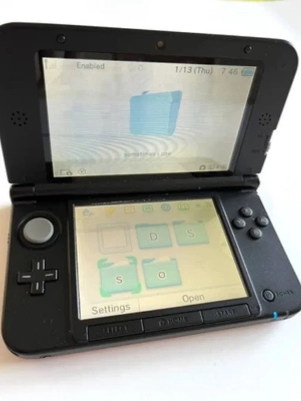 Nintendo 3DS XL Handheld Gaming Console Flame Red SPR-001 Dual Screen System